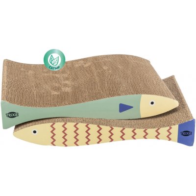 Trixie Škrabací karton ryba 2 ks 40 x 30 x 11 cm – Zboží Dáma