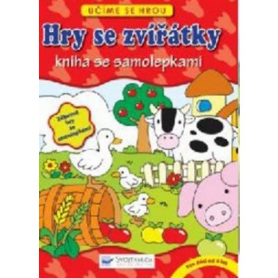 Hry se zvířátky Kniha se samolepkami – Hledejceny.cz