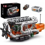 Mould King 10200 Řadový 6válcový motor Scania s převodovkou – Sleviste.cz