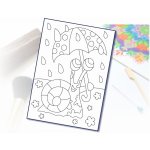 Radost v písku Šablona na pískování šnek s deštníkem A5 148 x 210 mm – Zboží Dáma