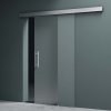 Interiérové dveře Amalfi Satinato skleněné 1025x2050 mm s madlem