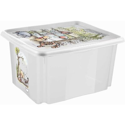 OKT Plastový box Medvídek Pú 30 l průhledný s víkem 45 x 35 x 27 cm – Zboží Mobilmania