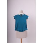 Bavlněná dívčí tunika krátký rukáv tmavý tyrkys – Zboží Mobilmania