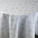 Veba ubrus GARBO tisk Vánoční hvězdy bílo-stříbrná s nešpinivou úpravou 140x180 cm – Hledejceny.cz