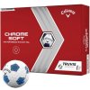Golfový míček Callaway Chrome Soft Truvis Europe bílo-modré 12 ks