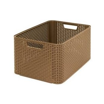 CURVER Úložný box "RATTAN STYLE2"- L - dark mocha