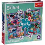 TREFL Lilo&Stitch Bláznivý den 4v1 35,48,54,70 dílků – Zboží Mobilmania