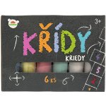 Teddies Křídy barevné chodníkové 6ks – Sleviste.cz