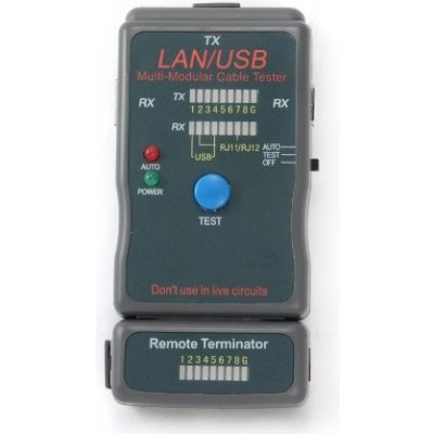 Gembird NCT-2 Ethernet kabel tester pro UTP, STP, USB – Hledejceny.cz