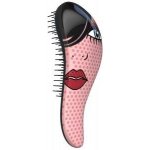 Detangler Red Lip profesionální rozčesávací hřeben na vlasy s rukojetí – Zboží Dáma