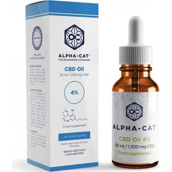 Alpha-CAT CBD Konopný olej 4% 30 ml 1200 mg