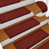 Schody zahrada-XL Nášlapy na schody 15 ks vpichované 65x21x4 cm červené