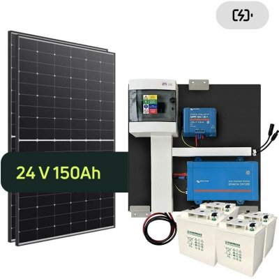 Ecoprodukt ostrovný systém Victron 24V 1200VA 870Wp 150Ah Hoppecke batéria 729035 – Hledejceny.cz