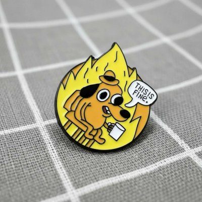 Pinarna Stressful "This is fine" Vystresované "To je v pohodě" v kolečku – Zboží Dáma