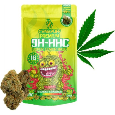 Canapuff 9H-HHC Super Lemon Haze 0,2% THC 1 g – Sleviste.cz