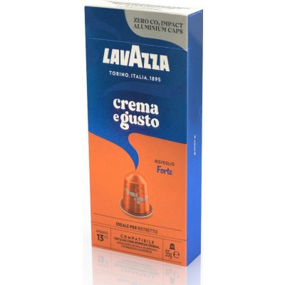 Lavazza Crema e Gusto Forte Alu Kapsle do Nespresso 10 ks