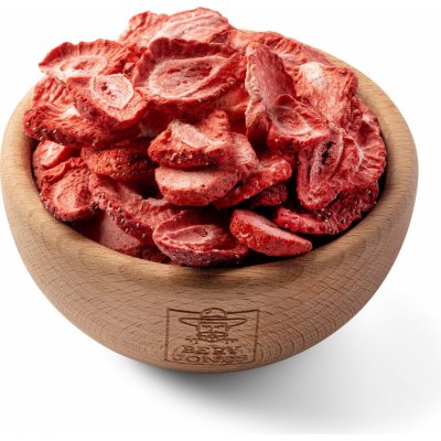Bery Jones Valentýnské Jahody plátky lyofilizované XXL 200 g – Hledejceny.cz