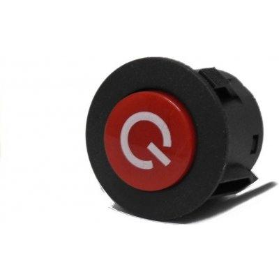 Mamido Tlačítko pro zapnutí a vypnutí elektrického autíčka 28 mm 3 piny – Zboží Dáma