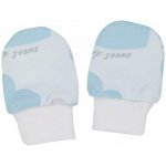 Kojenecké bavlněné rukavičky Srdce modrá – Zboží Dáma