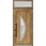 OknaDvereNaMiru.cz Vchodové dveře INOX 9 + Nadsvětlík 90 x 220 cm – Zboží Mobilmania