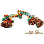 Dog Fantasy Uzel bavlněný barevný 3 knoty 40 cm – Zboží Mobilmania