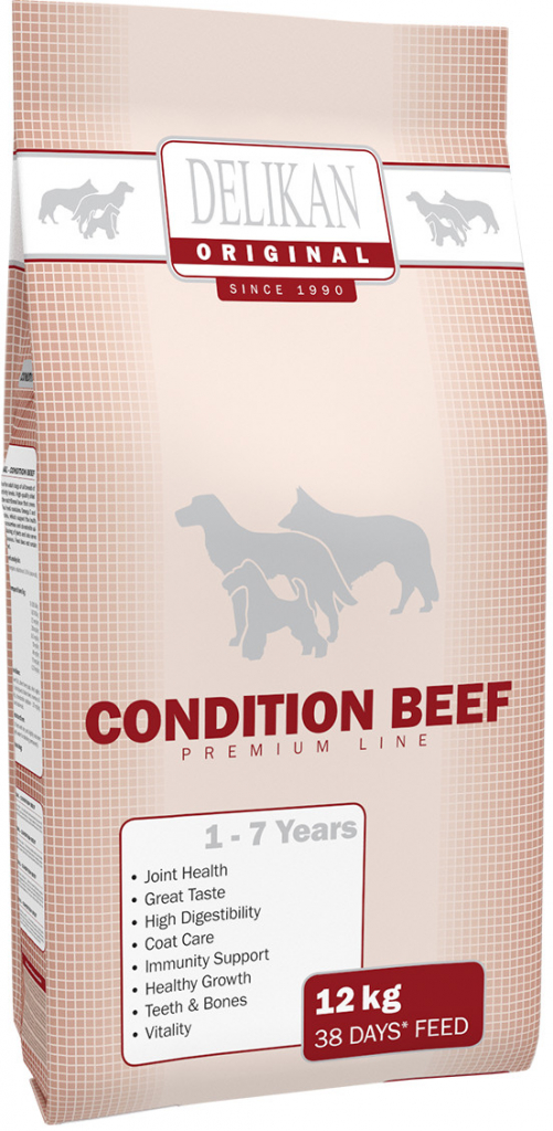 Delikan Dog Original Condition Beef 12 kg