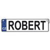 Žertovný předmět Nekupto Originální SPZ cedulka se jménem ROBERT