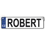 Nekupto Originální SPZ cedulka se jménem ROBERT – Zboží Mobilmania
