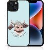 Pouzdro a kryt na mobilní telefon Apple PROTEMIO 89966 MY ART Ochranný kryt pro Apple iPhone 15 Plus HAPPY COW (181)