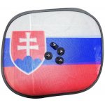 AstonMiller Boční sluneční clony do auta se slovenskou vlajkou sada 2ks