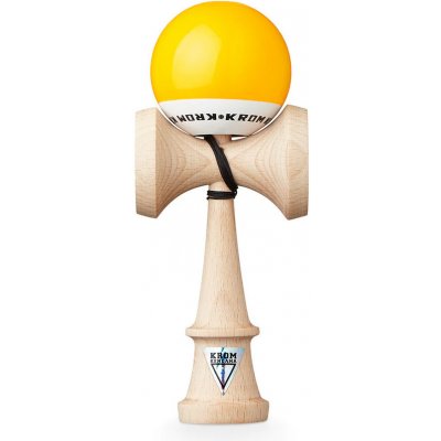 Kendama Krom pop LOL žonglovací dřevěná hračka Žlutá