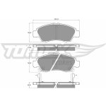 Sada brzdových destiček, kotoučová brzda TOMEX Brakes TX 12-65 | Zboží Auto