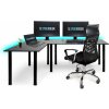 Herní stůl SyberDesk Gaming Pro 197 x 132 cm levý černý