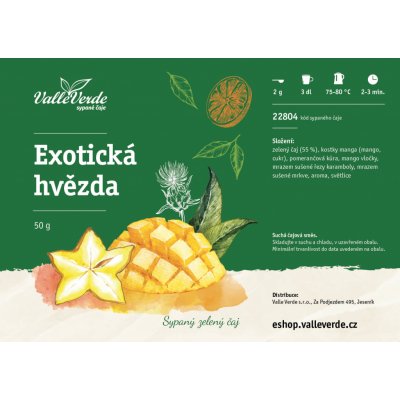 Valle Verde Exotická hvězda sypaný čaj 50 g