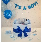 Brumlík dárkový balíček dortík Sloníci modrá 50/56 – Hledejceny.cz