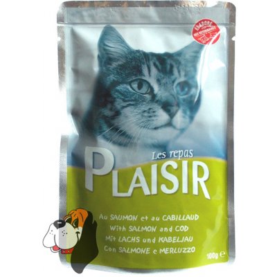 Plaisir Cat losos & treska 100 g – Sleviste.cz