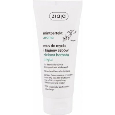 Ziaja mintperfect aroma zubní pěna zelený čaj & máta 100 ml – Hledejceny.cz