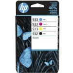 HP 932 originální inkoustová kazeta černá, azurová, purpurová, žlutá 6ZC71AE – Sleviste.cz