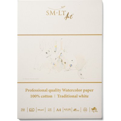SM.LT Akvarelový papír Professional quaity SMLT blok A5 400 g/m2, 10 listů – Sleviste.cz