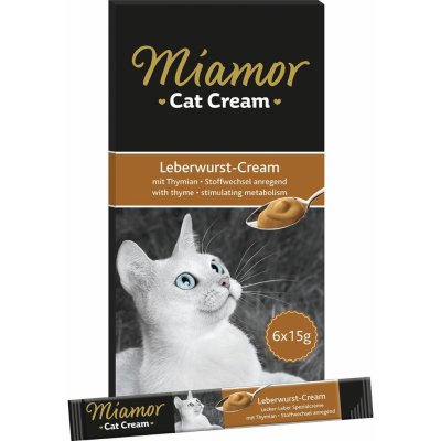 Miamor Cat Snack Cream jitrnice 6 x 15 g – Zboží Mobilmania