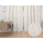 Biante Dekorační závěs TF-130 Akátové listy na režném 150x240 cm – Zboží Mobilmania