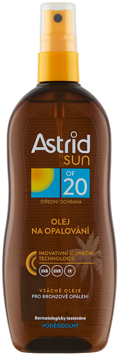 Astrid Sun olej na opalování SPF20 200 ml od 164 Kč - Heureka.cz