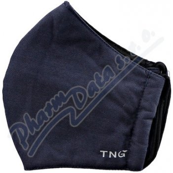 TNG rouška textilní 3-vrstvá černá M 1 ks