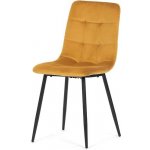 Autronic CT-281 YEL4 žlutá sametová látka nohy černý kov – Zboží Dáma