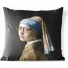 Dekorační polštář MuchoWow Vnější polštář Dívka s perlovou náušnicí Vermeer Brýle 45x45