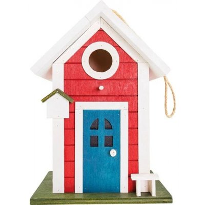 Trixie Ptačí budka dřevěná chaloupka 18 x 15 x 26 cm červená – Hledejceny.cz
