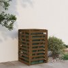 Přístřešek na popelnici zahrada-XL hnědý 84 x 90 x 128,5 cm masivní borovice