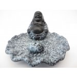 Mani Bhadra Stojánek na vonné tyčinky Černý čínský Buddha modrý Lotos – Hledejceny.cz