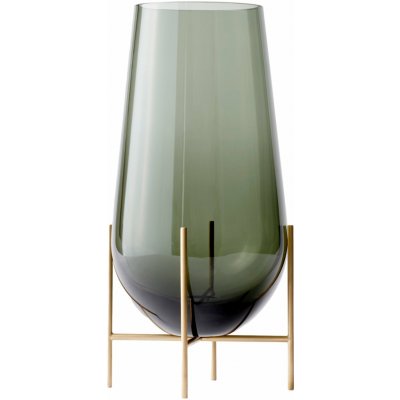 AUDO COPENHAGEN Váza Echasse L, Smoke / Brushed Brass – Hledejceny.cz