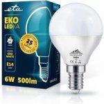Eta EKO LEDka mini globe 6W, E14, studená bílá – Hledejceny.cz